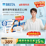碧然德（BRITA）家用净水壶 滤水壶滤芯 MAXTRA+LE 专家滤芯 12枚装（本品加附件6个共计12个非18枚）