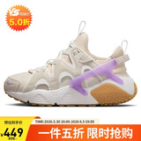 耐克NIKE女子休闲鞋气垫HUARACHE秋款运动鞋DQ8031-103顶峰白36.5