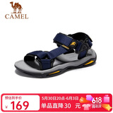 骆驼（CAMEL）户外沙滩休闲男士凉鞋子父亲节 A822162412 深蓝 43