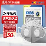 奥克云双呼吸阀工业防尘口罩活性炭KN95防粉尘透气打磨专用焊工劳保工地