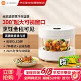 小米米家透明蒸汽电饭煲4-5人电饭锅4L大容量内胆可视预约保温简约多功能家用智能蒸炖煮电炖锅MFB04CM