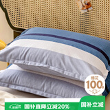 艾薇 A类枕套全棉一对装枕头套单人用成人大号家用 北欧时代 48*74cm