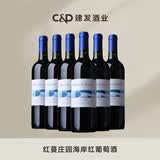 红蔓庄园庄园海岸干红葡萄酒  建发酒业智利原瓶进口红酒单宁柔和果香馥郁 750mL 6瓶