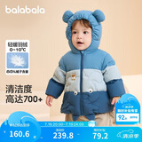 巴拉巴拉婴儿羽绒服男女童冬季外套撞色萌趣200424107205