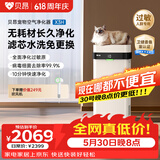 贝昂无耗材空气净化器家用除甲醛除过敏原杀菌消毒医用级空气消毒机除尘除烟味异味净化器【消毒认证】 X3|消毒杀菌除烟味【鸿蒙版】