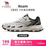 骆驼（CAMEL）漫游复古慢跑鞋男户外运动鞋子 K13S09L7015-1 一度灰/深榄绿 41