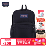 JANSPORT杰斯伯书包轻便双肩包男女旅行包简约背包电脑包学生校园 4QUT008爵士黑-侧边袋