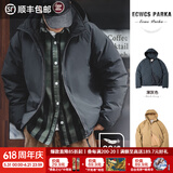 马登工装美式复古连帽羽绒服男春冬加厚保暖外套90白鸭绒男士防寒衣服 深灰色 【羽绒服男款/冬季外套男/2025最新款】 S （100-120斤）