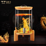 麦欧力（MYONLY）泡酒容器泡酒瓶加厚酒瓶家用带龙头泡酒罐玻璃酒坛密封药酒瓶 [竹盖]10斤瓷芯龙头竹架