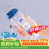 乐扣乐扣（LOCK&LOCK）夏季塑料水杯户外便携式提绳运动水杯手提式塑料壶500ML透明