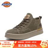 Dickies男士马丁靴休闲潮流百搭舒适透气男鞋工装鞋 驼色 39 