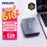 飞利浦（PHILIPS）1TB 移动硬盘 USB3.2Gen1 高速大容量21PD系列 2.5英寸 电脑机械硬盘 兼容Mac 外置存储办公家庭