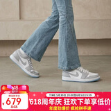 耐克NIKE男女AJ1小迪奥 轻奢感AJ 1运动休闲鞋DC0774-105白灰38