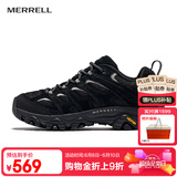 迈乐（Merrell）官方店男女款户外登山徒步鞋减震MOAB 3迈越者轻量防滑耐磨透气 J500510黑色（女） 38
