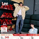 Lee【张凌赫代言】中蓝色水洗428懒懒裤高腰女显瘦宽腿牛仔裤潮流 中蓝色 27