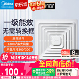 美的（Midea）排气扇卫生间排风扇集成吊顶换气扇一级能效30*30排气扇J9P