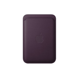 Apple/苹果 iPhone 精织斜纹卡包-黑莓色 适用磁吸手机 背贴卡套公交地铁信用卡卡包一体原装
