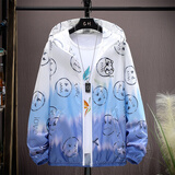 花花公子（PLAYBOY）冰丝速干防晒衣男皮肤衣男服夏季薄款连帽钓鱼户外夹克外套19