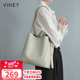 viney包包女包牛皮水桶包大容量单肩斜挎托特包生日礼物轻奢送女友老婆