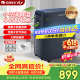格力（GREE）【轻音小巧+负离子净化】除湿机抽湿机家用12升/天单间≤24㎡雨季除潮防霉银离子过滤网DH12ENA1A