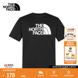 北面（The North Face）【经典款】短袖T恤男宽松棉质半袖户外休闲舒适透气春夏上新款 黑色 L /175