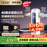 史密斯（A.O.SMITH）佳尼特前置过滤器 一键自动反冲洗自来水过滤家用净水器全屋净水防爆滤瓶 小海星CPF-T6价保618