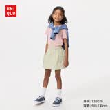 优衣库童装女童休闲迷你裙裤短裙短裤26春夏新款483329 30 浅米色 150