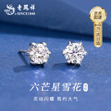 老凤祥银耳钉女士款耳坠环饰2026新款轻奢高级感生日礼物送女友老婆首饰