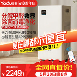 亚都（YADU）空气净化器 卫健委备案 冠状病消毒机 UFCO分解技术除甲醛烟味异味除甲流KJ550F-T550(Hi)甲醛数显