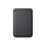 Apple/苹果 iPhone 精织斜纹卡包-黑色 适用磁吸手机 背贴卡套公交地铁信用卡卡包一体原装