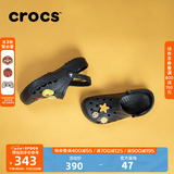 CROCS卡骆驰洞洞鞋贝雅洞洞鞋轻便运动鞋耐磨一脚蹬拖鞋休闲鞋|10126 黑色-001(含智必星) 41 /42(260mm)