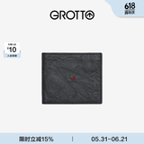 个乐经典羊皮短款钱包手工真皮多卡位卡夹卡包情侣礼物 经典黑（木马）