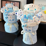 京东鲜花玩偶花束毛绒公仔生日礼物女生送女朋友闺蜜老师教师节礼物永生花