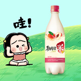 麴醇堂 水蜜桃味750mlx1瓶韩国玛克丽米酒 夏季小甜酒