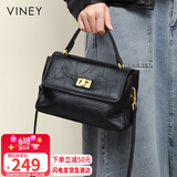 viney牛皮包包女包品牌斜挎单肩包轻奢手提包生日礼物高级感送女友老婆