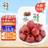 山楂宝贝空心山楂果318g/袋 0添加 无核蜜饯果脯儿童休闲零食 不加色素