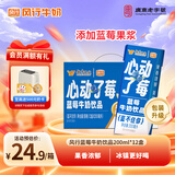 风行 蓝莓风味牛奶饮品 200ml*12盒 牛奶礼盒装 送礼佳品