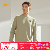 361°卫衣男装春夏季长袖运动服休闲跑步圆领宽松上衣服652334801D-7