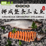 冰凌橙夏 三文鱼整条 挪威新鲜进口一整条香煎鱼排鱼扒轮切智利大西洋鲑鱼 三文鱼纯中段 10斤