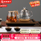 友家铺子（Biooner）全自动上水电热水壶烧水壶家用办公茶台一体机茶桌茶几嵌入式茶具套装 RY-A1金色保温1L