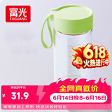 富光清然玻璃杯 高硼硅玻璃水杯子 女生便携牛奶咖啡高颜值茶杯480ml