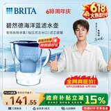 碧然德（BRITA）过滤净水器 家用滤水壶 净水壶 Marella 海洋系列 3.5L（蓝色）