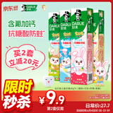 DARLIE好来(原黑人)宝贝兔儿童牙膏套装2-3-6-12岁40g*4含氟防蛀抗糖