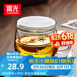 富光花茶杯透明茶杯内胆茶水分离杯办公室玻璃杯子水杯350ml