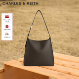 CHARLES&KEITH大容量通勤子母单肩包托特包包女包生日礼物送女友CK2-40270966-1 Dark Moss深苔绿色 L