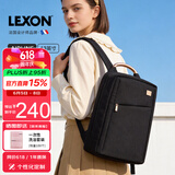 乐上（LEXON）时尚轻便双肩背包13.3英寸书包商务笔记本电脑包女士旅行包梦幻黑