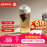 米家 Tritan 水杯 600mL 白色 学生耐高温运动便携茶杯
