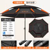 渔之源钓伞2026钓鱼伞遮阳伞防雨垂钓加厚多向钓伞渔具伞户外钓鱼雨伞 2.0米  【12棱整杆加硬 抗风防暴雨】黑色