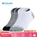 Columbia26春夏新款哥伦比亚运动袜子男女通用舒适透气四双装短袜RCS631 AS1 L