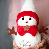京唐 圣诞节装饰品圣诞礼物圣诞装扮玩偶圣诞树装饰摆件圣诞彩金雪人